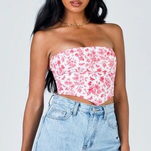 Princess Polly Floral Bustier Top
